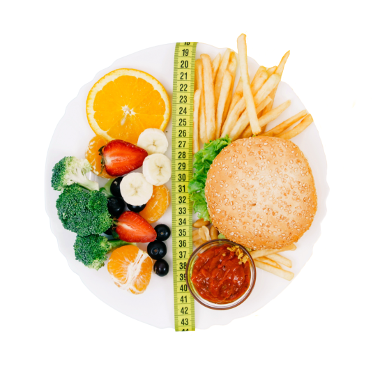 Healthy and unhealthy diet